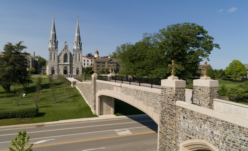 image of the bridge at Villanova University