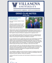 thumbnail of graduate studies newsletter