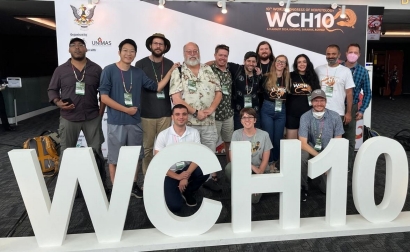 Generations of Dr. Bauer's students, many of them leading herpetologists themselves, pose with the renowned professor during the 2024 World Congress of Herpetology in Borneo.
