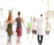 Focused on Patient Safety Abstract image of figures walking.