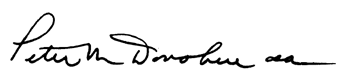 president-signature Peter M Donohue OSA signature
