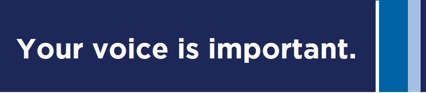 Your voice is important header