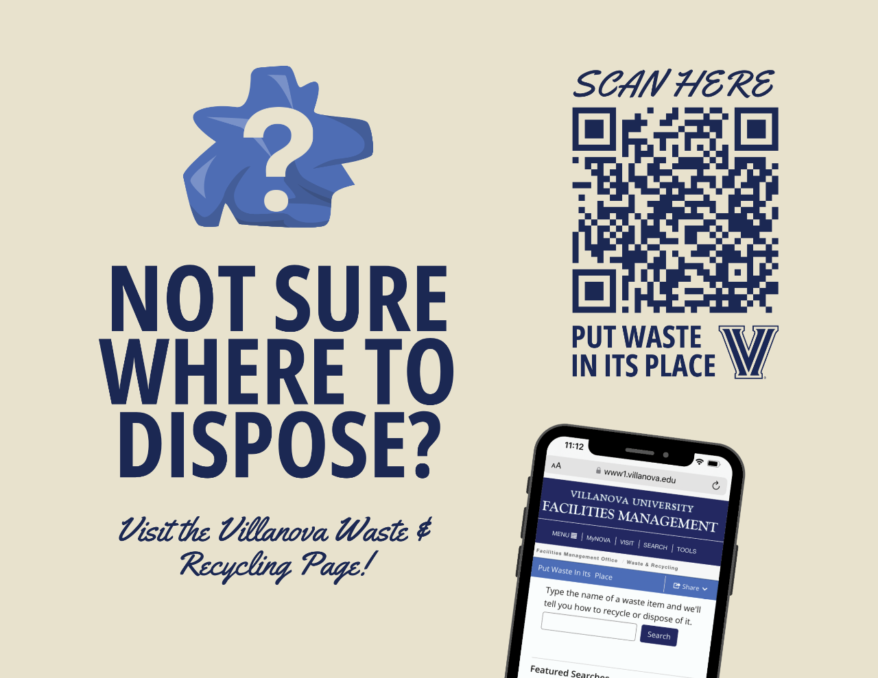 Put Waste In Its Place with QR code