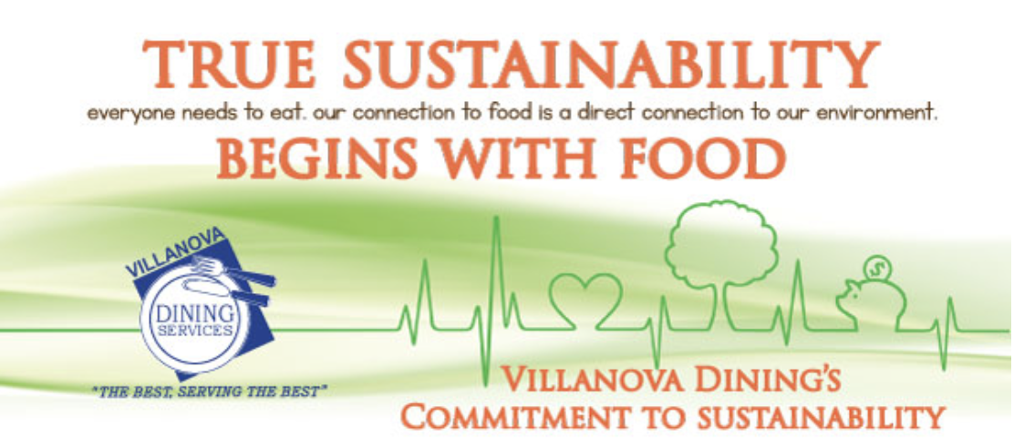 DiningInfo Villanova Dining Services sustainability pledge