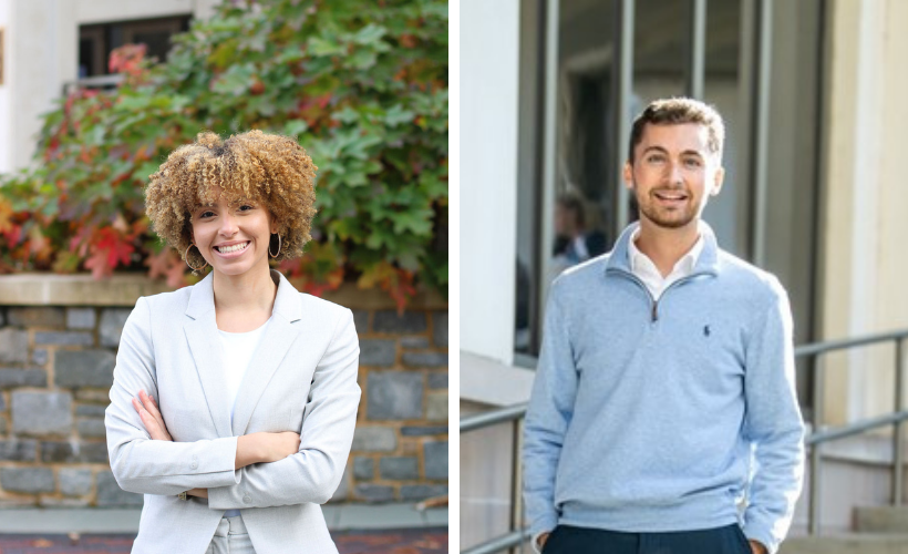 Maria Espinoza ‘22 VSB and Austin Glass ‘22 VSB