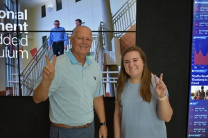 Catherine Fudal '21 VSB and Tom Rajtik '88 MBA