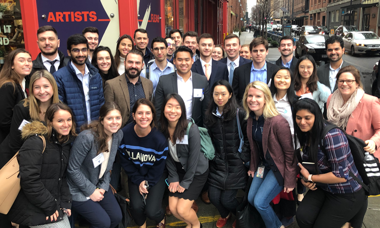 people outside building