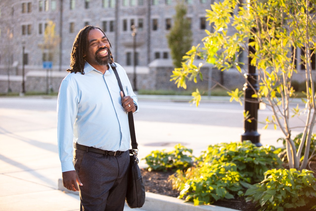 Robert Brickhouse on campus