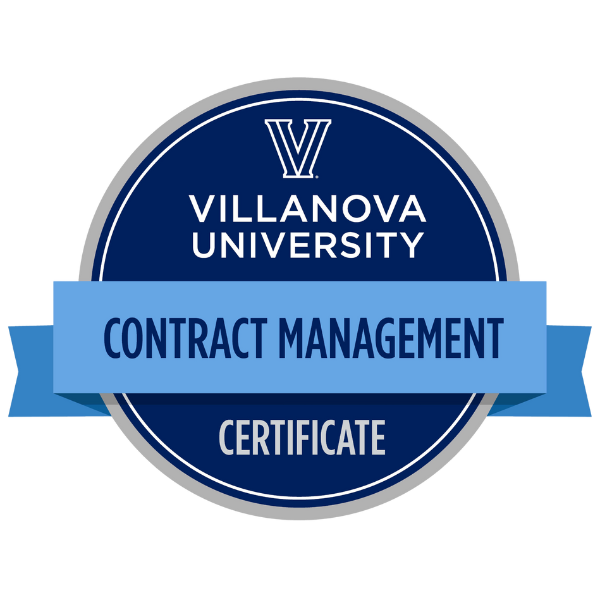 example of a contraact management certificate digital badge