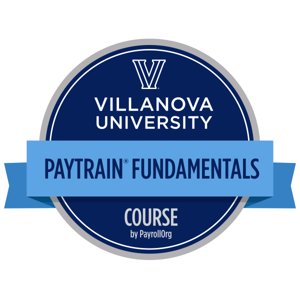 example of a payroll administration PayTrain Fundamentals digital badge