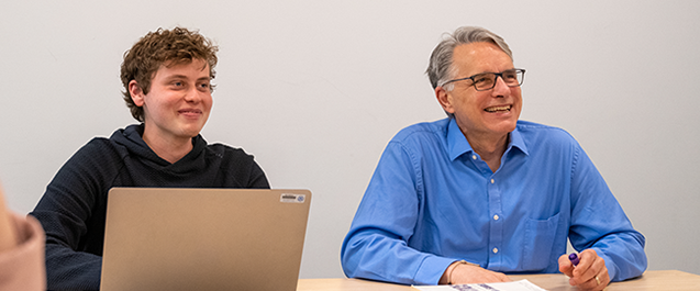 Image of Villanova students and faculty interacting